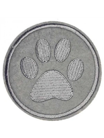 Aplike Ütü İle Yapışan Gri Pati Arma 5 Cm