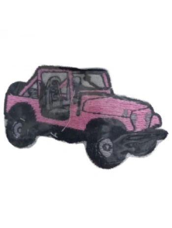 Aplike Ütü İle Yapışan Jeep Pembe Arma 2,5x3 Cm