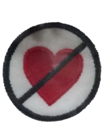 Aplike Ütü İle Yapışan Kalp Girilmez Arma 3 Cm