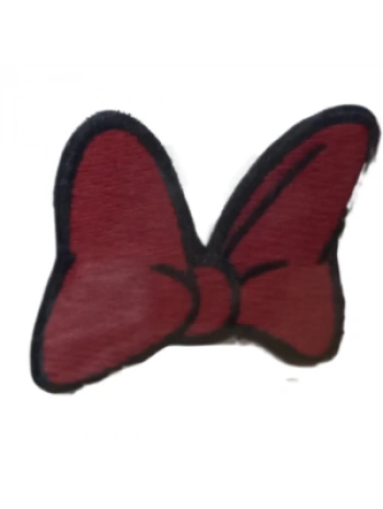 Aplike Ütü İle Yapışan Küçük Kelebek Kırmızı Arma 3x2 Cm