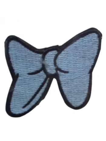 Aplike Ütü İle Yapışan Küçük Kelebek Mavi Arma 2x3 Cm