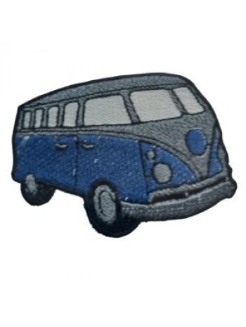 Aplike Ütü İle Yapışan Otobüs Mavi - Gri Arma 4x2 Cm