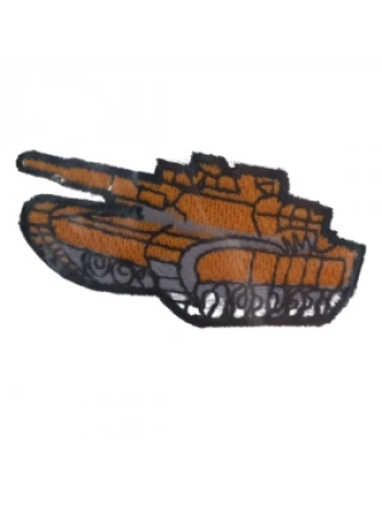 Aplike Ütü İle Yapışan Tank Turuncu Arma 4x3 Cm