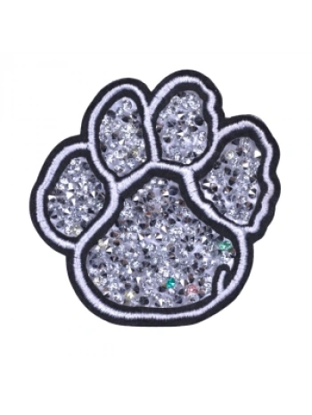 Aplike Ütü İle Yapışan Taşlı Pati Arma 5 Cm