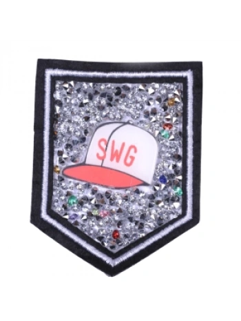 Aplike Ütü İle Yapışan Taşlı Şapka Arma 5x5 Cm