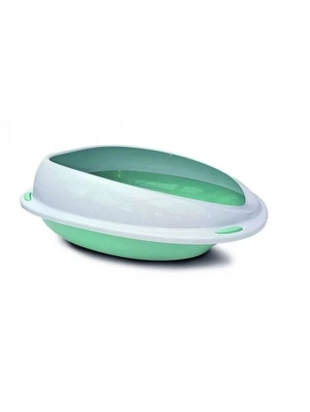 Aquael Comfy Cleo Açık Kedi Tuvaleti Medium Açık Yeşil 45x36x15.5 Cm