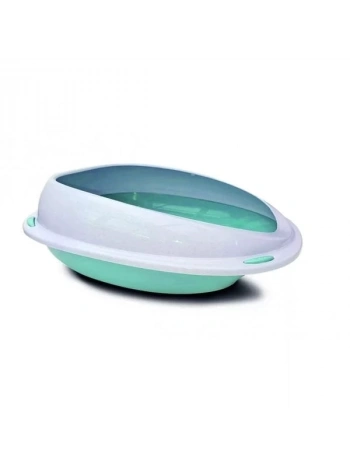 Aquael Comfy Cleo Açık Kedi Tuvaleti Medium Mavi 45x36x15.5 Cm