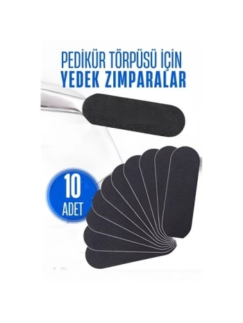 Ayak Törpü Yedeği Yapışkanlı Törpü Zımparası Pedikür Törpü Yedeği 10 ADET
