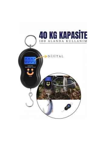 Balıkçı Tipi Dijital 100 Alanda Kullanım El Tartısı