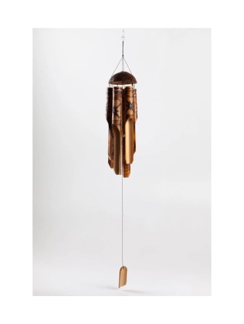 Bambu Coconat Kafalı Rüzgar Çanı 30 Cm