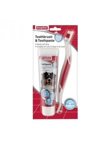 Beaphar Köpek Diş Macunu ve Diş Fırçası Seti 100 Gr