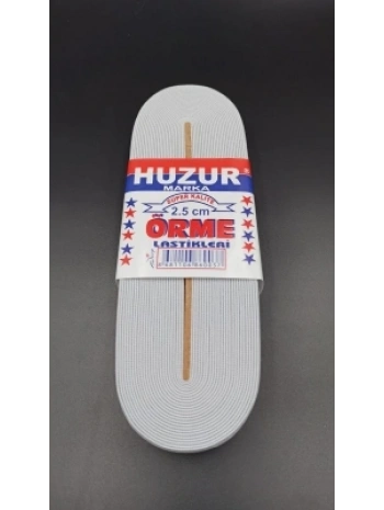 BEYAZ - 2.5CM PAÇA LASTİK GENİŞ 10MT. (5047)