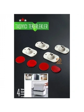 Bilyeli Mini Taşıyıcı Tekerlek Seti  360D Yapışkanlı