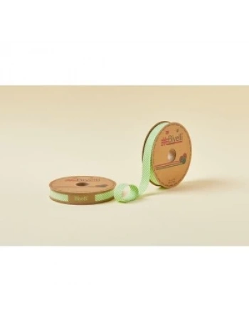 Biye Çizgili Katlı C05 Yeşil 2 Cm 25 Metre %65 Koton %35 Polyester