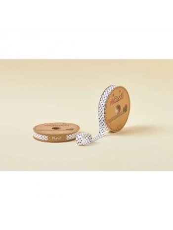 Biye Puanlı Katlı B11 Siyah 2 Cm 25 Metre %65 Koton %35 Polyester