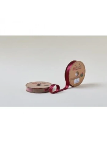 Biye Saten Katlı 022 Bordo 2 Cm 25 Metre %100 Polyester