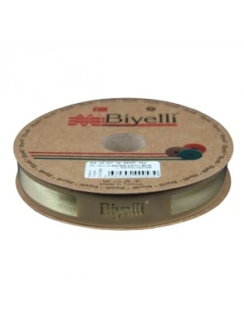 Biye Saten Katlı 044 Yağ Rengi 2 Cm 25 Metre %100 Polyester