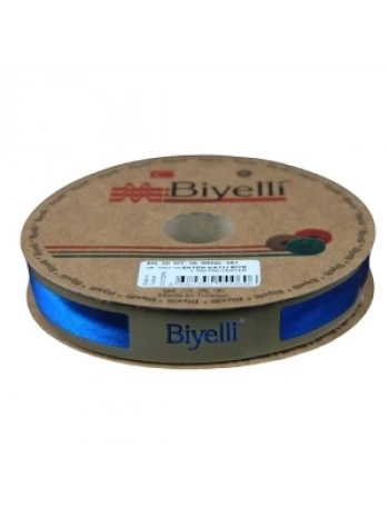 Biye Saten Katlı 061 Petrol Açık 2 Cm 25 Metre %100 Polyester