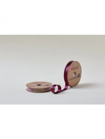 Biye Saten Katlı 075 Mürdüm 2 Cm 25 Metre %100 Polyester