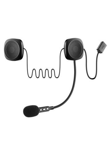 BLUETOOTHLU ŞARJLI KASK İÇİ MOTOSİKLET HOPARLÖR VE MİKROFON SETİ (5047)