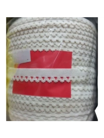 Çamaşır Lastiği Dantelli 1 Cm 75 Metre 1 Top Beyaz 2. Model