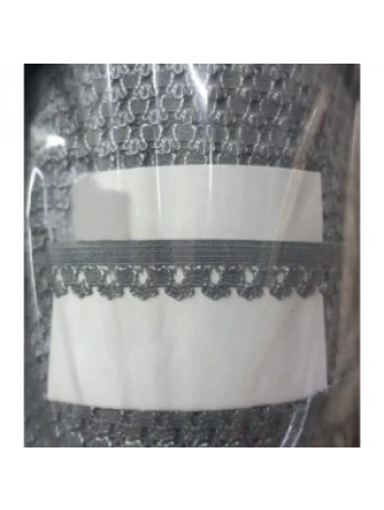 Çamaşır Lastiği Dantelli 1 Cm 75 Metre 1 Top Gri