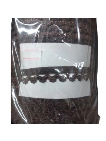 Çamaşır Lastiği Dantelli 1 Cm 75 Metre 1 Top Kahverengi