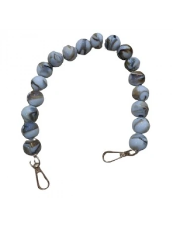 Çanta Askısı 40 Cm Akrilik Yuvarlak Beyaz