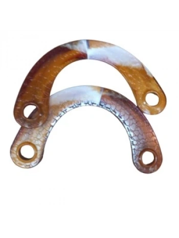 Çanta Sapı Ay Model Kahverengi-beyaz 20 Cm