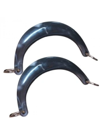 Çanta Sapı Ay Model Siyah Dalgalı 17 Cm