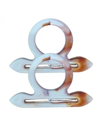 Çanta Sapı Çapa Model Kahverengi - Beyaz 18 Cm