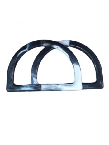 Çanta Sapı D Model Siyah-beyaz 12,5 Cm