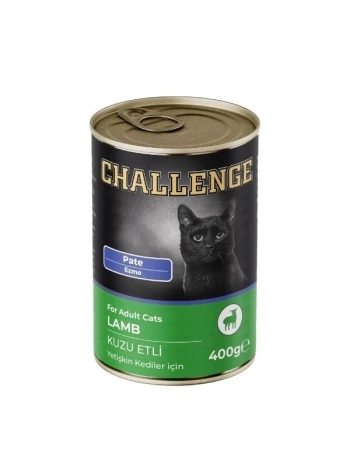 Challenge Pate Kuzu Etli Yetişkin Konserve Kedi Maması 400 Gr