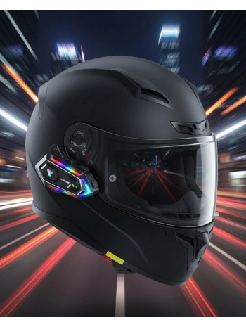 Çift Telefon Destekli Motosiklet Kask Bluetooth Kulaklık
