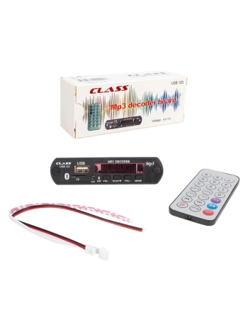 CLASS USB-123 12 VOLT SD+AF+VR OTO TEYP MİKROFONLU USB/SD ÇEVİRİCİ DİJİTAL PLAYER USB BOARD (5047)