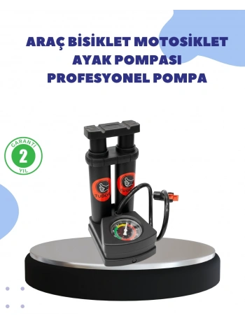 Çok Amaçlı Ayaklı Lastik Pompası Yüksek Hassasiyetli