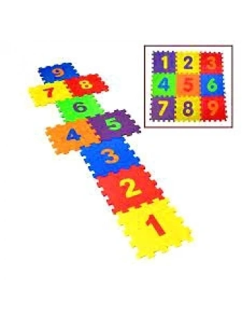 ÇOK  RAKAMLI 9 PARÇA SOFT YER MATI KAROSU (5047)