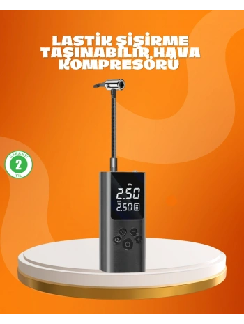 Çoklu Valf Adaptörlü Dijital Hava Pompası