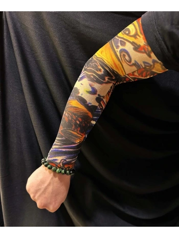 Çorap Dövme Giyilebilir Kol Bacak Dövmesi Likralı 2 Adet Model 27 (5047)