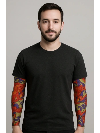 Çorap Dövme Giyilebilir Kol Bacak Dövmesi Likralı 2 Adet Model 4 (5047)