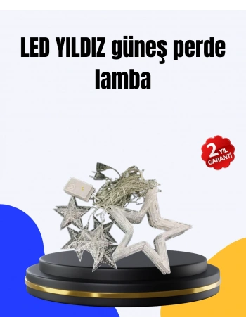 Dekoratif Yıldız Peri Led Perde 3x3 Metre Ortam Işığı