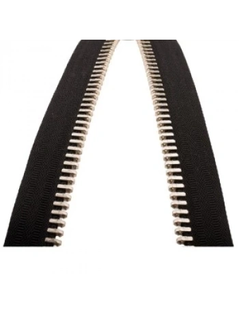 Demir Dişli Çanta Fermuarı En 3 Cm Siyah