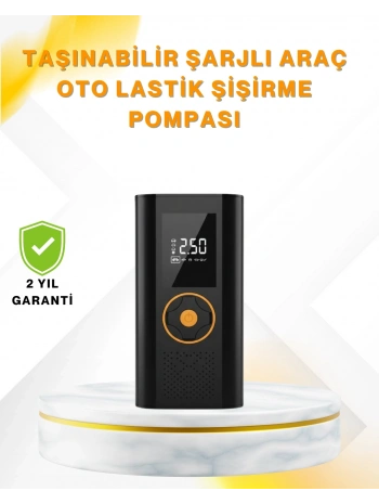 Dijital Göstergeli Taşınabilir Hava Kompresörü Güçlü Şişirme Performansı