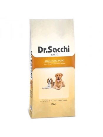 Dr.Sacchi Basic Chicken Tavuklu Yetişkin Köpek Maması 15 Kg