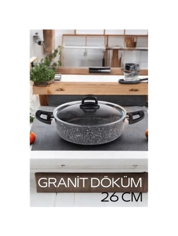 Eco Granit Döküm Basık Tencere 26 cm Dies Design
