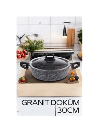 Eco Granit Döküm Basık Tencere 30 cm Dies Design
