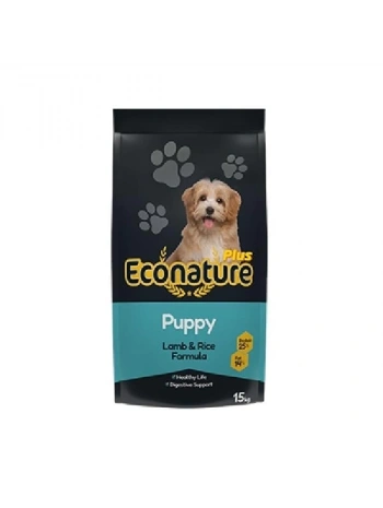 Econature Plus Puppy Kuzu Etli ve Pirinçli Yavru Köpek Maması 15 Kg