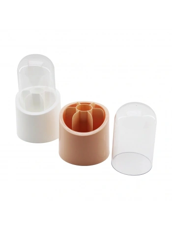 ELİS 7 BÖLMELİ KAPSÜL ORGANİZER PLASTİK HAZNE - KRİSTAL MİKA FANUS KAPAK (5047)