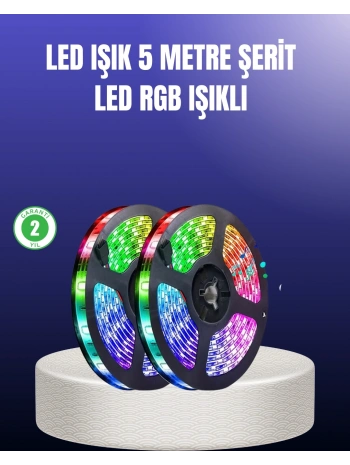 Enerji Tasarruflu RGB Şerit LED 5 Metre