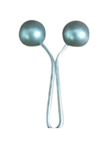 Eşarp Klipsi Top Model Düz Gri 1 Adet